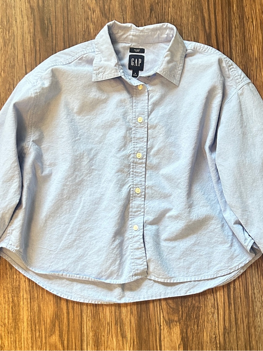 GAP Big Crop Button-Down Shirt